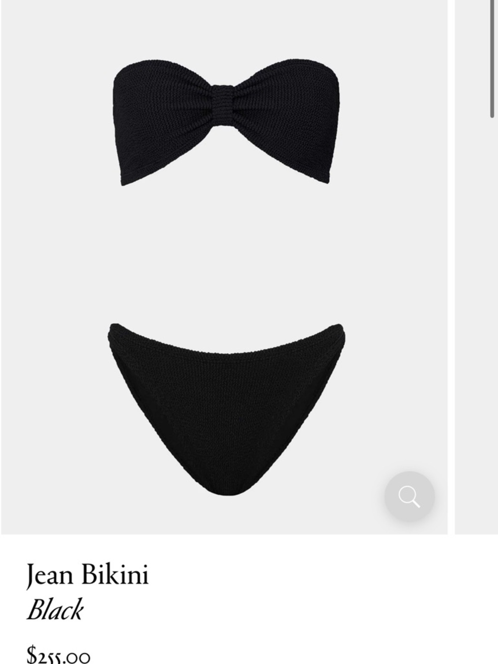 Hunza G Jean Bikini Black